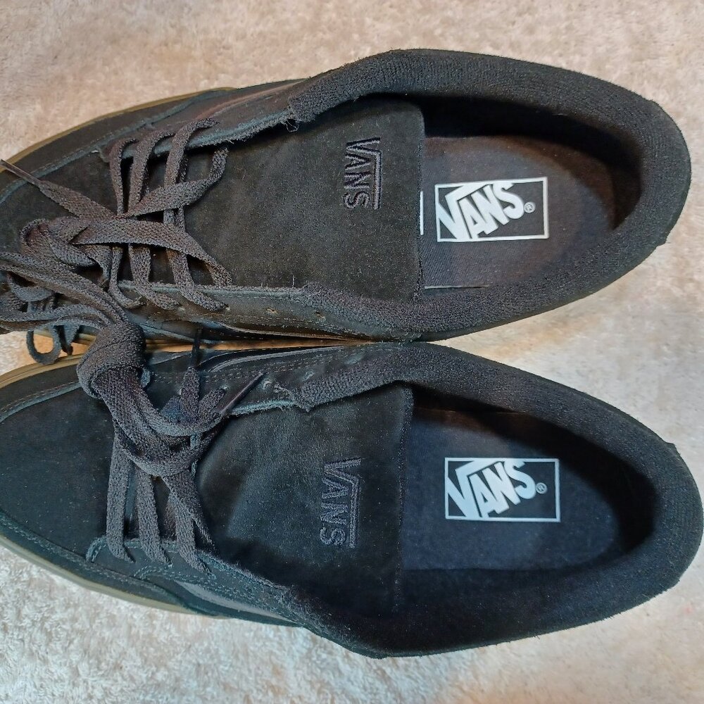 Vans Men's 9.5/Women's 11 Bearcat Black/Dark Gum VN000DT239L New - Picture 9 of 12